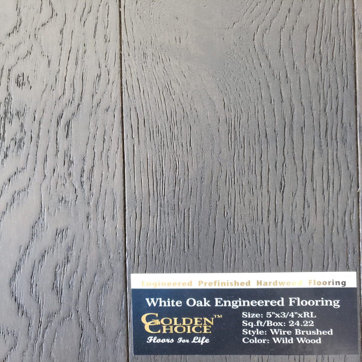 engineered Wild Wood Engineered White Oak 5" Wire Brushed