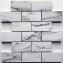 Fusion White Tru-Stone Mosaic Porcelain 2x4