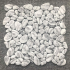 Casa Roma Shapes Pebble Mosaic Tundra Grey Polish 11.5X11.5 Ceramic Tiles