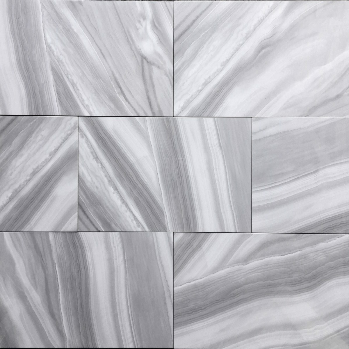 floor tiles wall tiles Ocean Wave Dark Grey Tru-Stone Porcelain 12x24 Polished