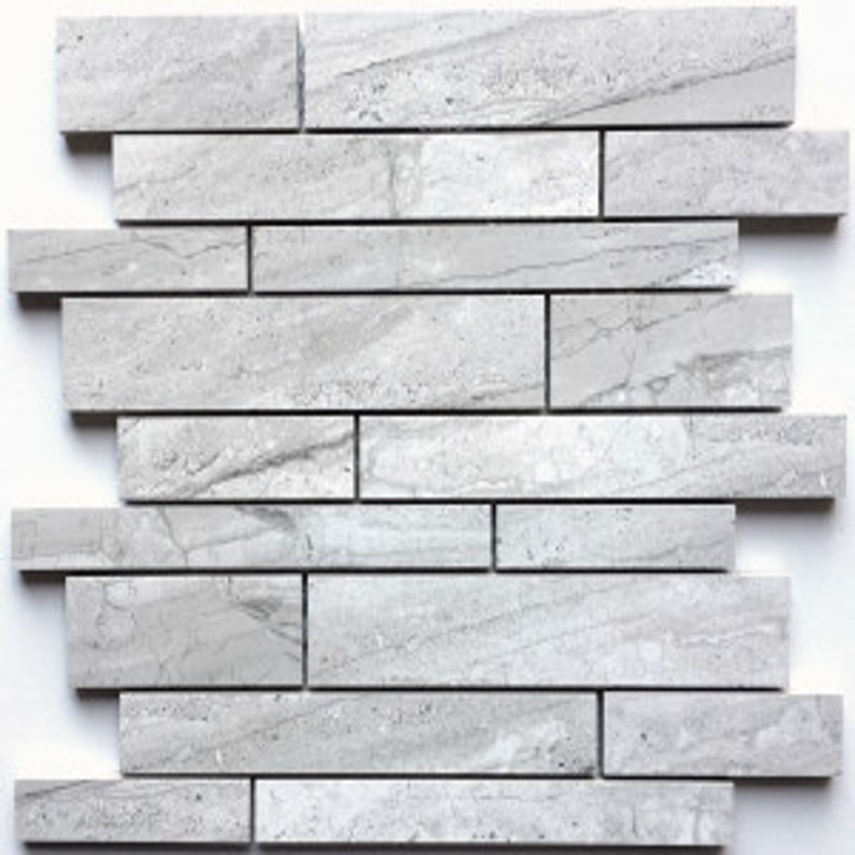 wall mosaics tiles Norway Ice Tru-Stone Random Strips Mosaics 12X13 Backsplash Tiles