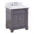 30-inch Grey Vanity with Carrara Marble Top 5930GYCARR